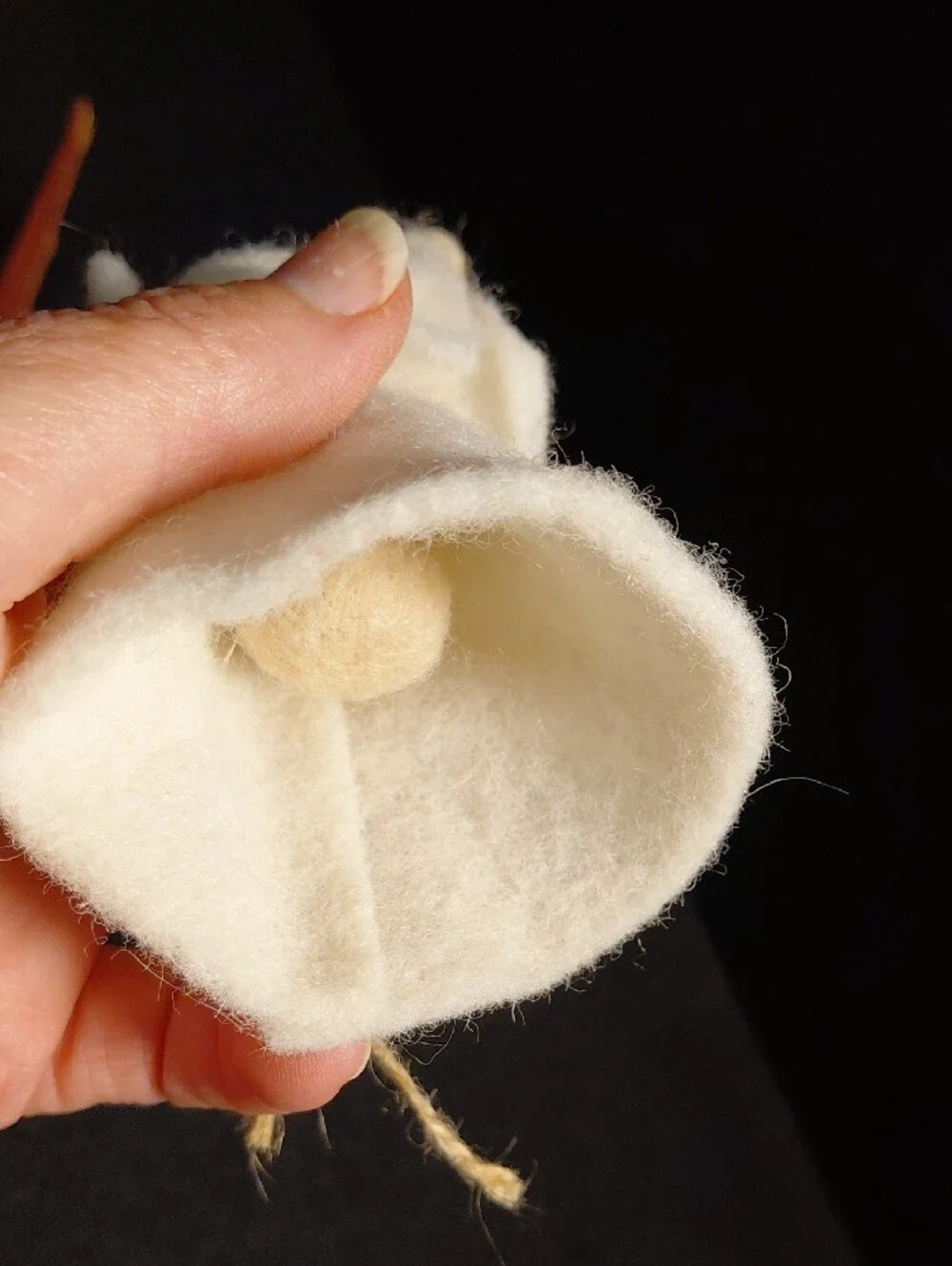 Handmade Needle Felt Angel Ornament